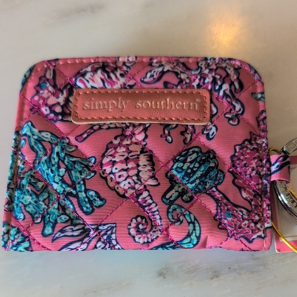 Simply Southern Pink Floral Wallet